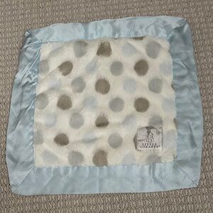 Little Giraffe Blue and Gray Polka Dot lovey